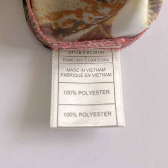 BB Dakota Stillman Orchid Printed Strapless Dress Size 4 - Picture 10 of 11